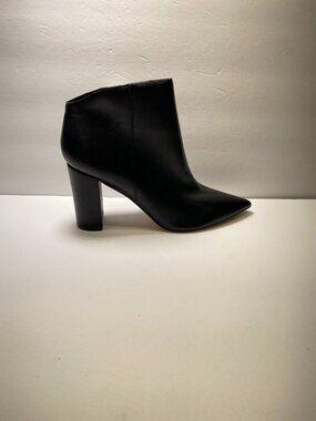 Marc Fisher Unno Women's Leather Black Heel Boot Sz 11